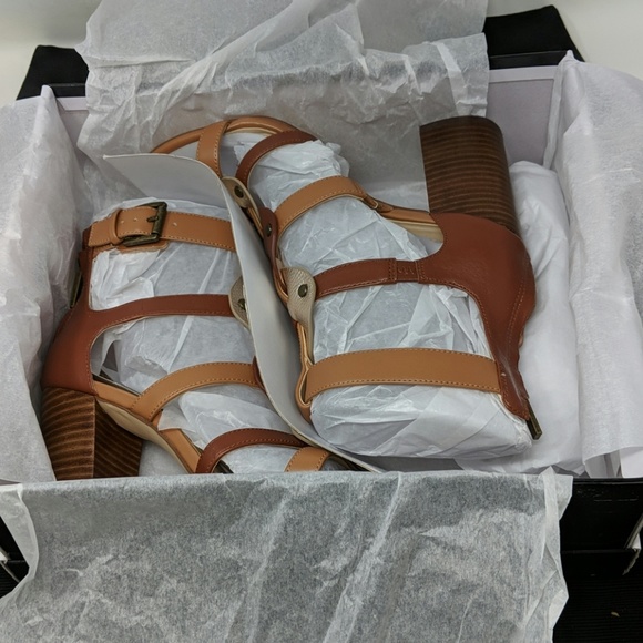 Nine West Braddy Caged Block Heel Sandal - Picture 7 of 8